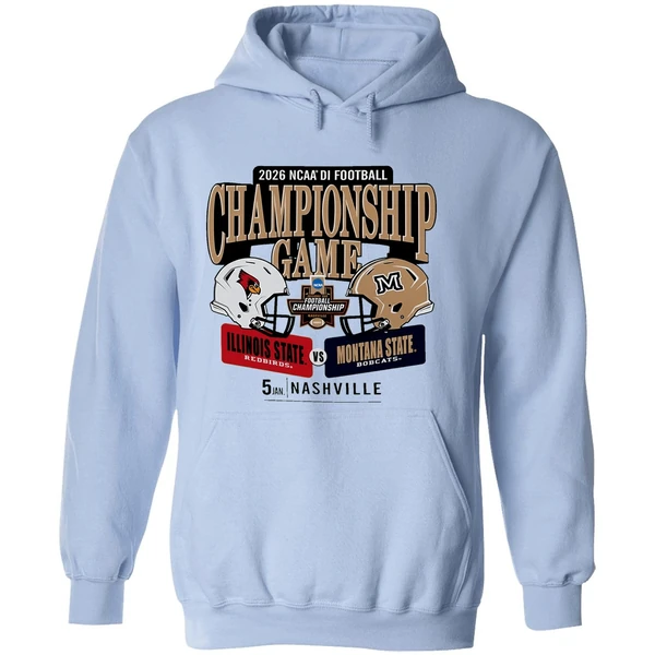 Illinois State Redbirds And Montana State Bobcats 2026 Ncaa Division I Football Championship Game H2h Hoodie - Image 4