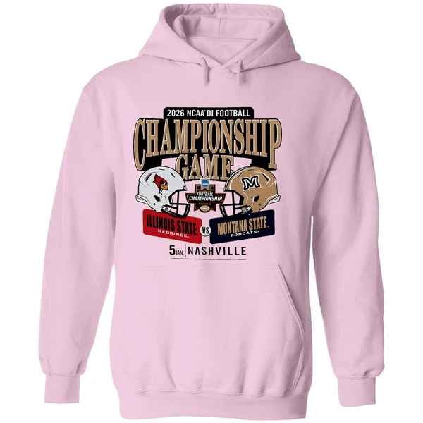 Illinois State Redbirds And Montana State Bobcats 2026 Ncaa Division I Football Championship Game H2h Hoodie - Image 5