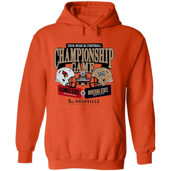 Illinois State Redbirds And Montana State Bobcats 2026 Ncaa Division I Football Championship Game H2h Hoodie - Image 6