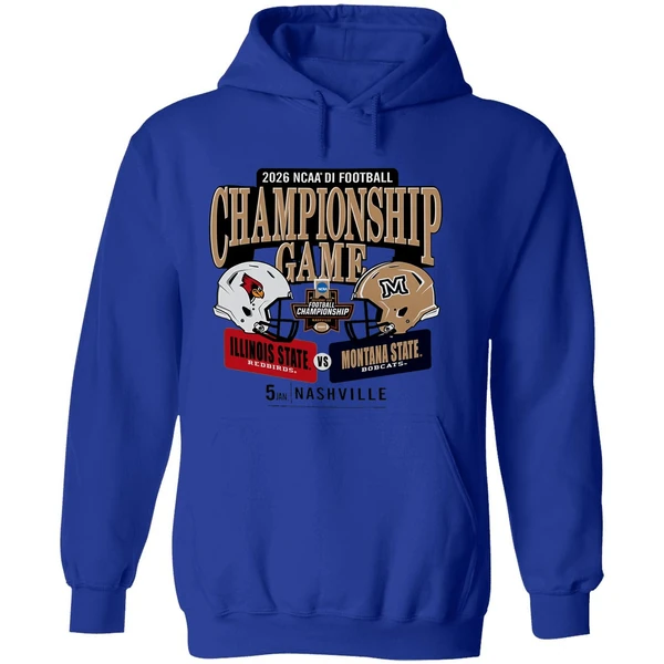 Illinois State Redbirds And Montana State Bobcats 2026 Ncaa Division I Football Championship Game H2h Hoodie - Image 7