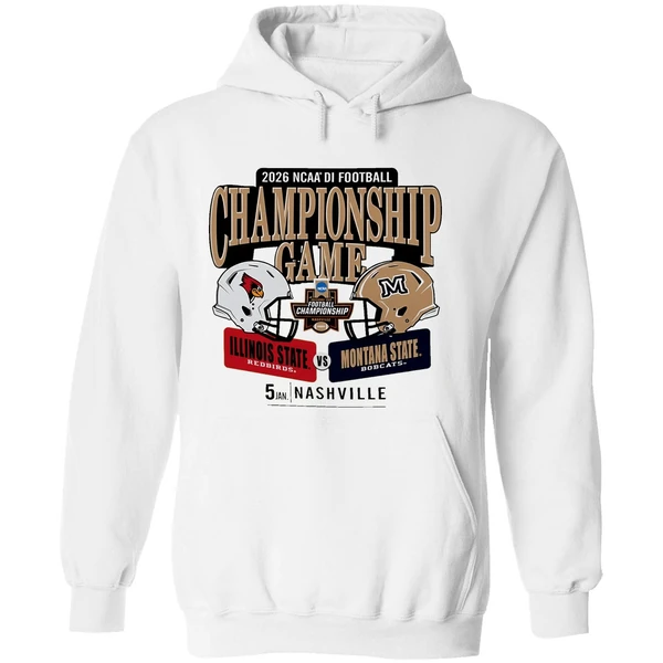 Illinois State Redbirds And Montana State Bobcats 2026 Ncaa Division I Football Championship Game H2h Hoodie - Image 8