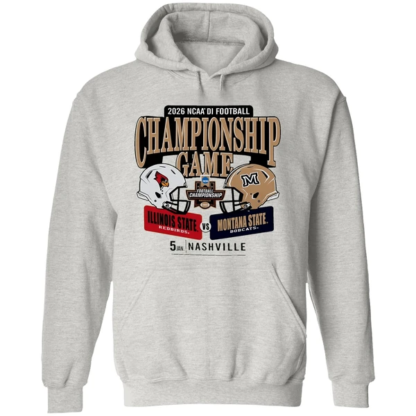 Illinois State Redbirds And Montana State Bobcats 2026 Ncaa Division I Football Championship Game H2h Hoodie - Image 9