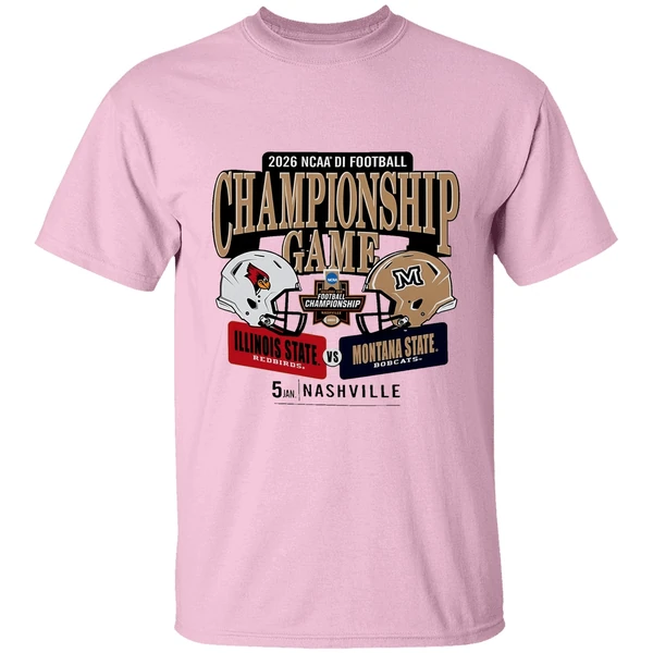 Illinois State Redbirds And Montana State Bobcats 2026 Ncaa Division I Football Championship Game H2h Shirt - Image 2