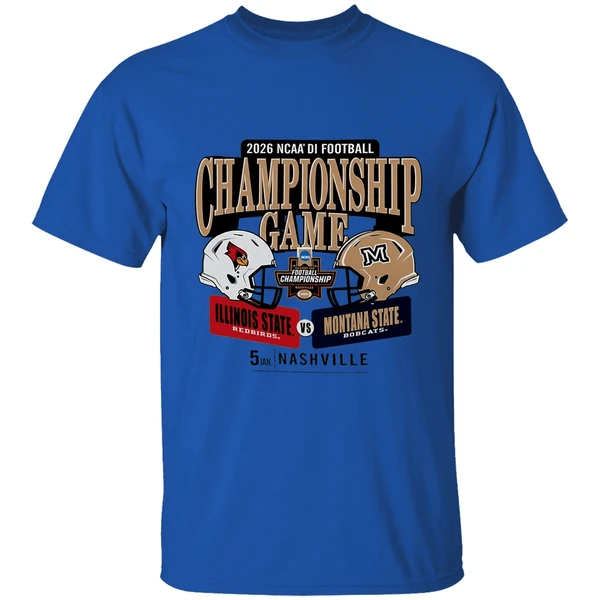 Illinois State Redbirds And Montana State Bobcats 2026 Ncaa Division I Football Championship Game H2h Shirt - Image 5