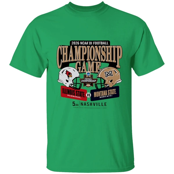 Illinois State Redbirds And Montana State Bobcats 2026 Ncaa Division I Football Championship Game H2h Shirt - Image 8