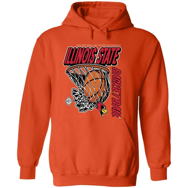 Illinois State Redbirds Division I Mens Basketball Postseason Nit National Invitation Hoodie - Image 6