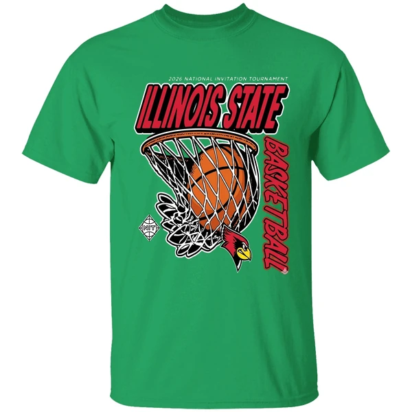 Illinois State Redbirds Division I Mens Basketball Postseason Nit National Invitation Shirt - Image 2