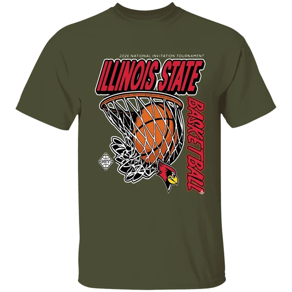 Illinois State Redbirds Division I Mens Basketball Postseason Nit National Invitation Shirt - Image 4