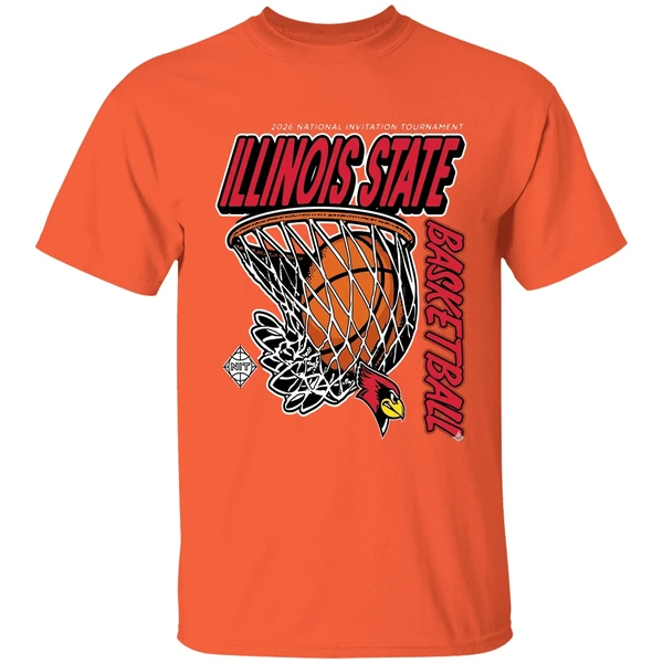 illinois state redbirds division i mens basketball postseason nit national invitation shirt orange