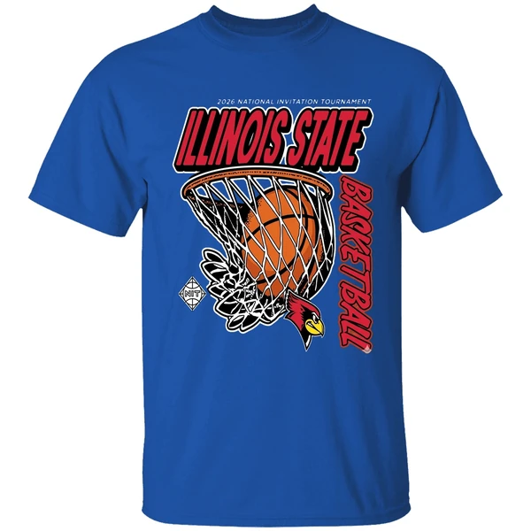 Illinois State Redbirds Division I Mens Basketball Postseason Nit National Invitation Shirt - Image 8