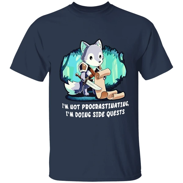 im not procrastinating im doing side quests shirt navy