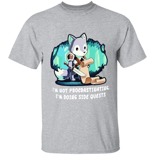 Im Not Procrastinating Im Doing Side Quests Shirt - Image 9