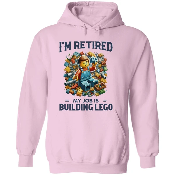 Im Retired My Job Is Building Lego Hoodie - Image 5