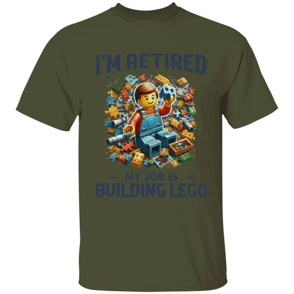 Im Retired My Job Is Building Lego Shirt - Image 9