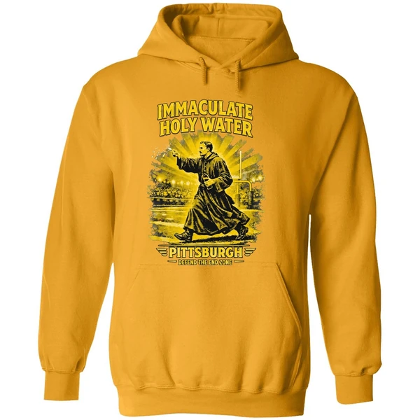 Immaculate Holy Water Pittsburgh Steelers Defend The End Zone Hoodie