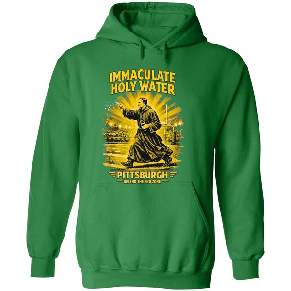 Immaculate Holy Water Pittsburgh Steelers Defend The End Zone Hoodie - Image 2