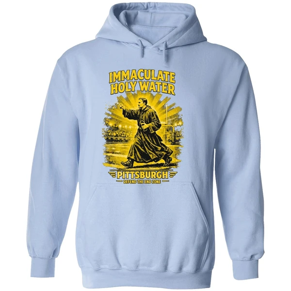 Immaculate Holy Water Pittsburgh Steelers Defend The End Zone Hoodie - Image 4