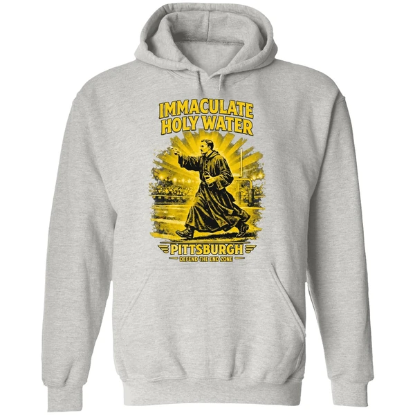Immaculate Holy Water Pittsburgh Steelers Defend The End Zone Hoodie - Image 9