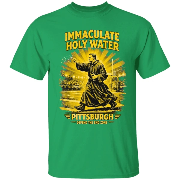 Immaculate Holy Water Pittsburgh Steelers Defend The End Zone Shirt - Image 2