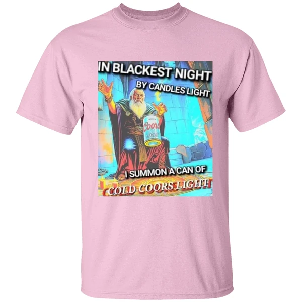 In Blackest Night By Candle Light I Summon A Can Of Cold Coors Light Shirt - Image 3