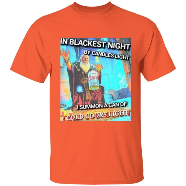 In Blackest Night By Candle Light I Summon A Can Of Cold Coors Light Shirt - Image 6