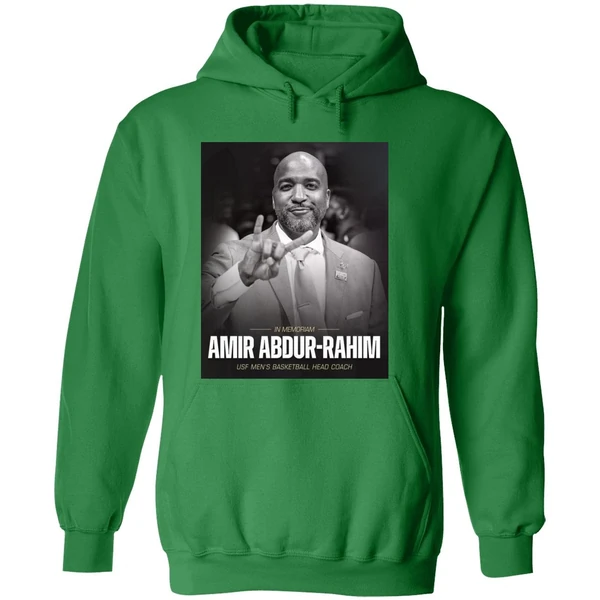 In Memoriam Amir Abdur Rahim Usf Mens Basketball Head Coach Hoodie - Image 2
