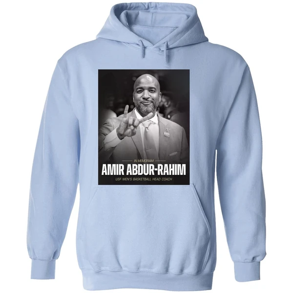 In Memoriam Amir Abdur Rahim Usf Mens Basketball Head Coach Hoodie - Image 4