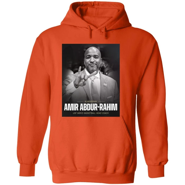 In Memoriam Amir Abdur Rahim Usf Mens Basketball Head Coach Hoodie - Image 6