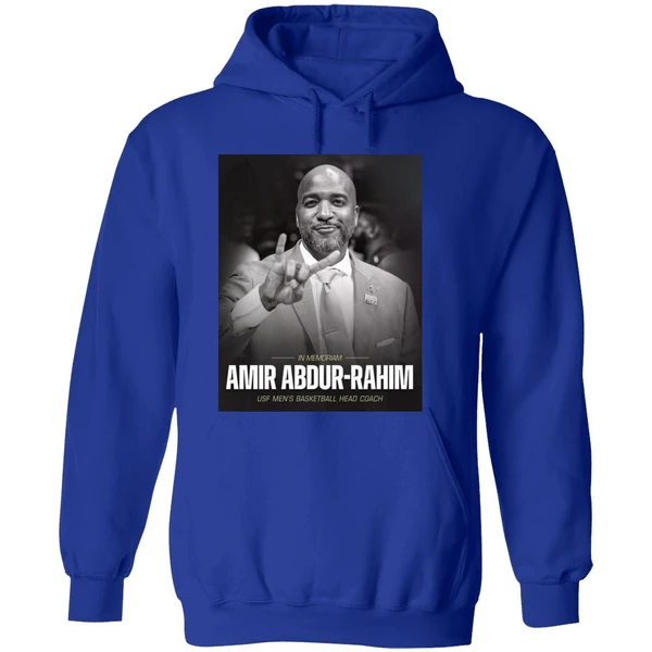 In Memoriam Amir Abdur Rahim Usf Mens Basketball Head Coach Hoodie - Image 7