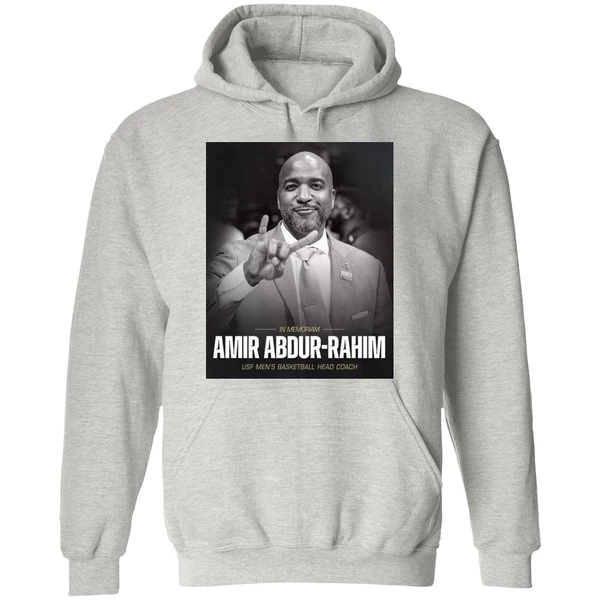 In Memoriam Amir Abdur Rahim Usf Mens Basketball Head Coach Hoodie - Image 9
