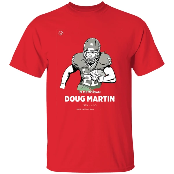 In Memoriam Doug Martin 1989 2024 Boise State Shirt - Image 6