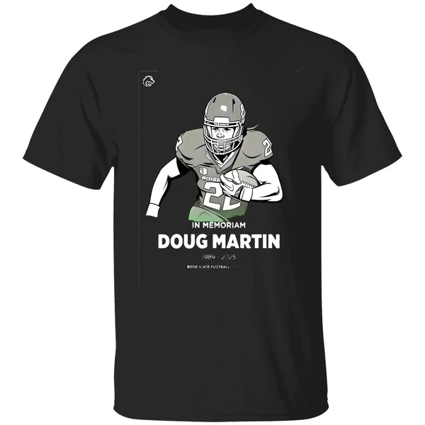 In Memoriam Doug Martin 1989 2024 Boise State Shirt - Image 9