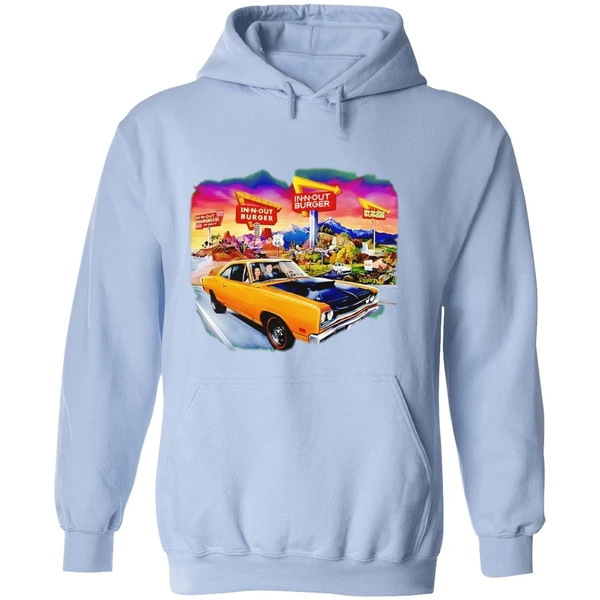 In N Out Burger Dodge Coronet Super Bee Car 2026 Graphic Hoodie - Image 4