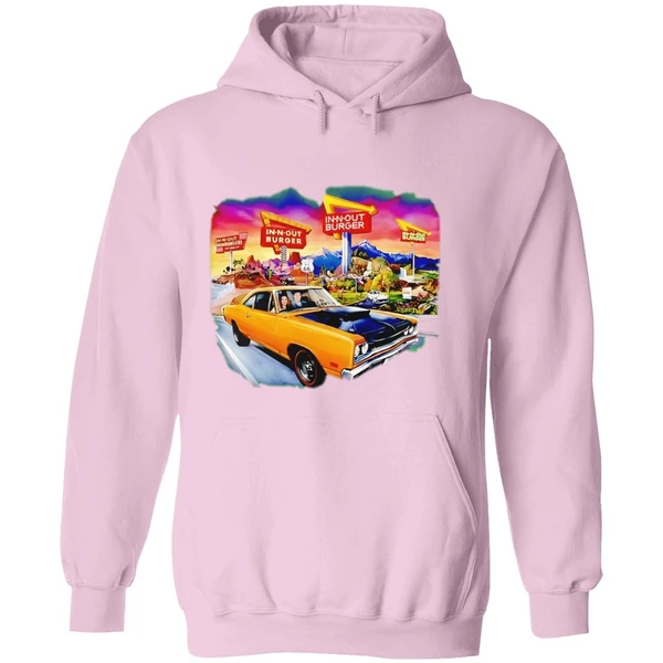In N Out Burger Dodge Coronet Super Bee Car 2026 Graphic Hoodie - Image 5