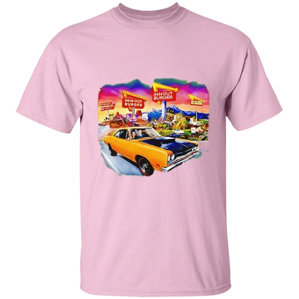 In N Out Burger Dodge Coronet Super Bee Car 2026 Graphic Shirt - Image 2