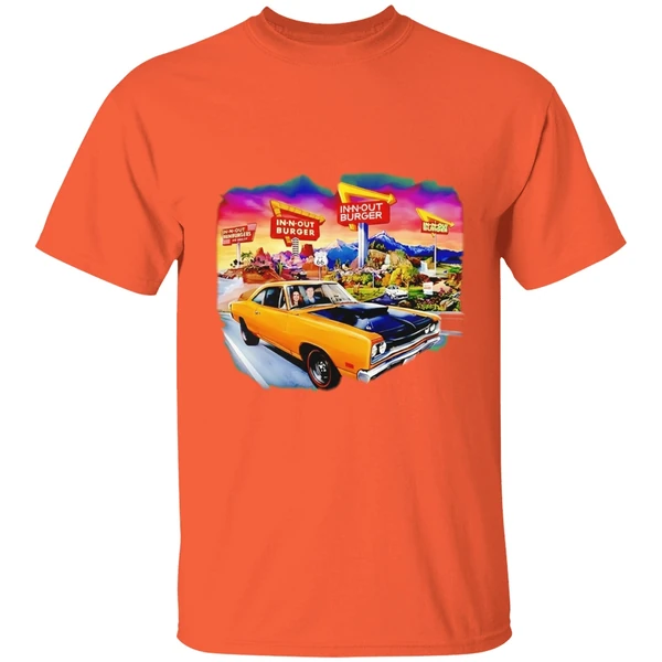 In N Out Burger Dodge Coronet Super Bee Car 2026 Graphic Shirt - Image 3