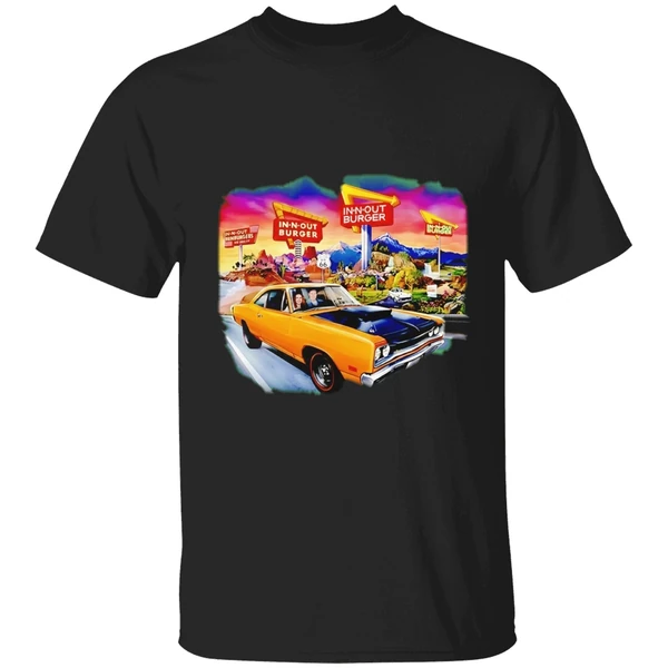 In N Out Burger Dodge Coronet Super Bee Car 2026 Graphic Shirt - Image 7