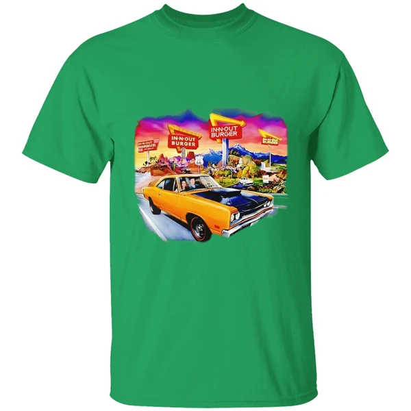 In N Out Burger Dodge Coronet Super Bee Car 2026 Graphic Shirt - Image 8