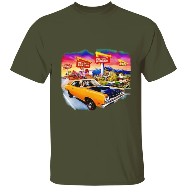 In N Out Burger Dodge Coronet Super Bee Car 2026 Graphic Shirt - Image 9