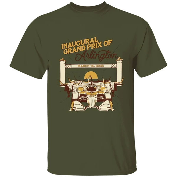 inaugural grand prix of arlington spirit of texas indycar 2026 shirt militarygreen