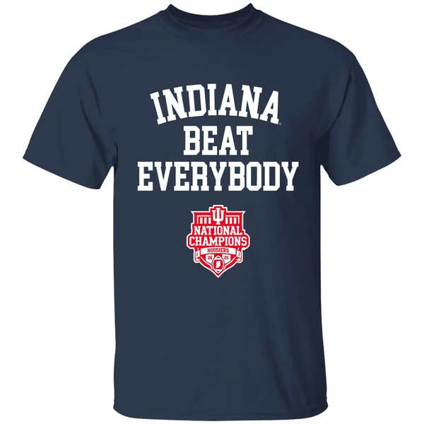 Indiana Beat Everybody 2025 Cfp National Champions Indiana Hoosiers Shirt - Image 5