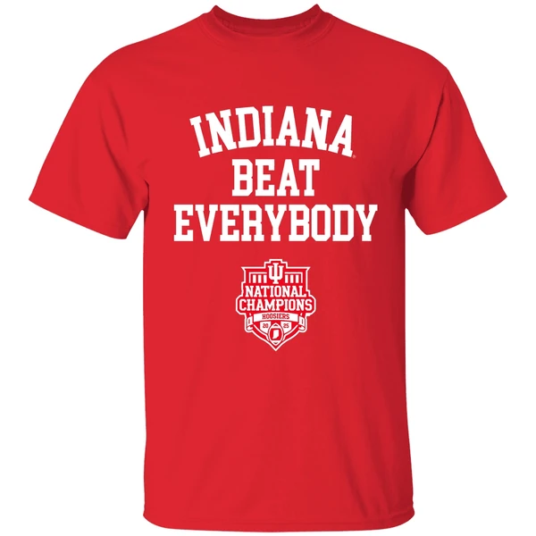Indiana Beat Everybody 2025 Cfp National Champions Indiana Hoosiers Shirt - Image 7