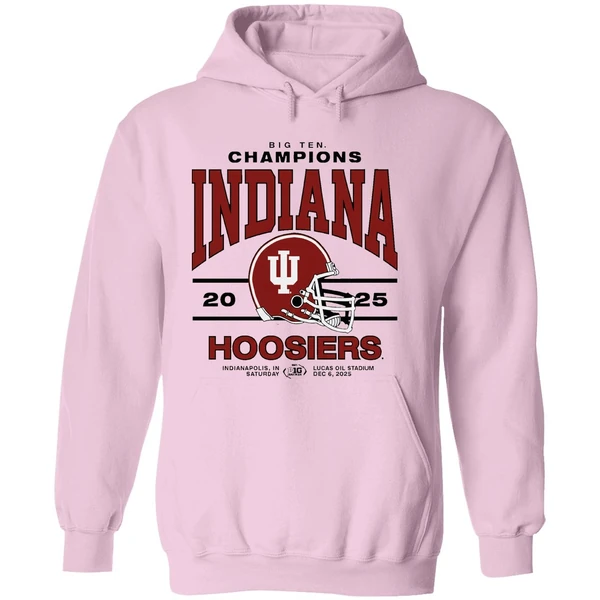 Indiana Hoosiers 2025 Big Ten Football Champions Hoodie - Image 5