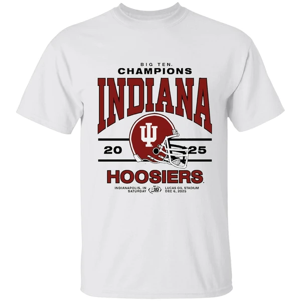 Indiana Hoosiers 2025 Big Ten Football Champions Shirt