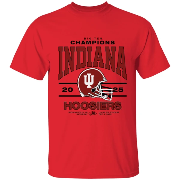 Indiana Hoosiers 2025 Big Ten Football Champions Shirt - Image 4