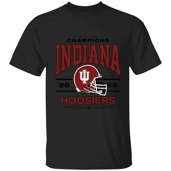 Indiana Hoosiers 2025 Big Ten Football Champions Shirt - Image 7