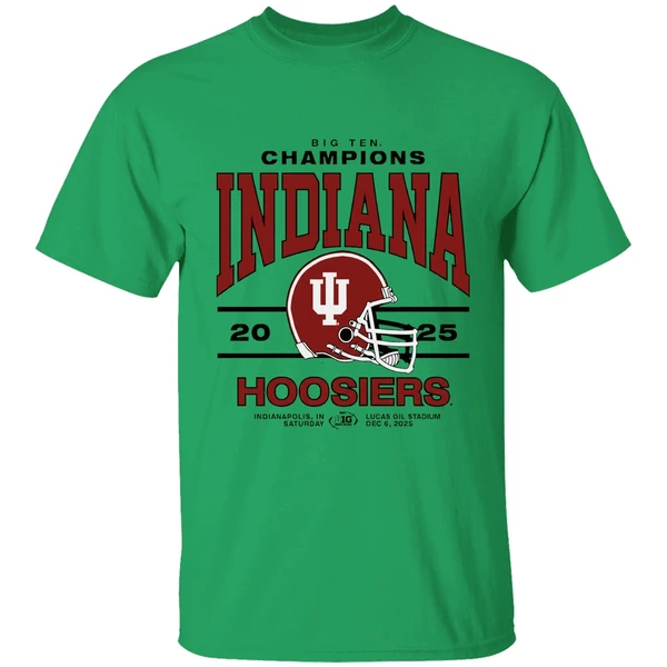 Indiana Hoosiers 2025 Big Ten Football Champions Shirt - Image 8