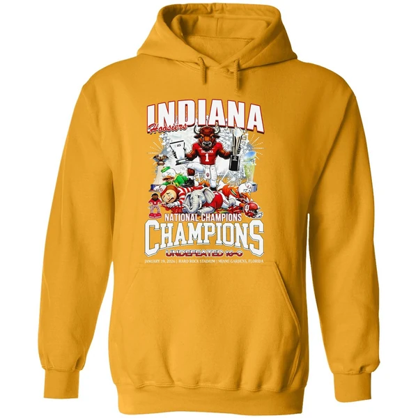 Indiana Hoosiers 2026 National Champions Undefeated 16 0 Hoodie