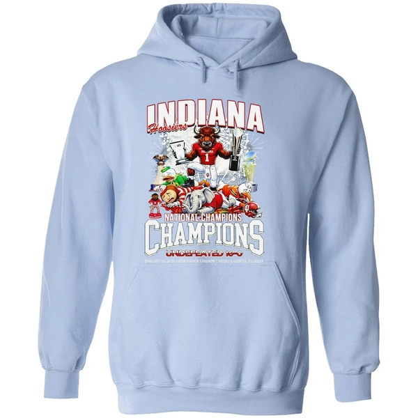 Indiana Hoosiers 2026 National Champions Undefeated 16 0 Hoodie - Image 4
