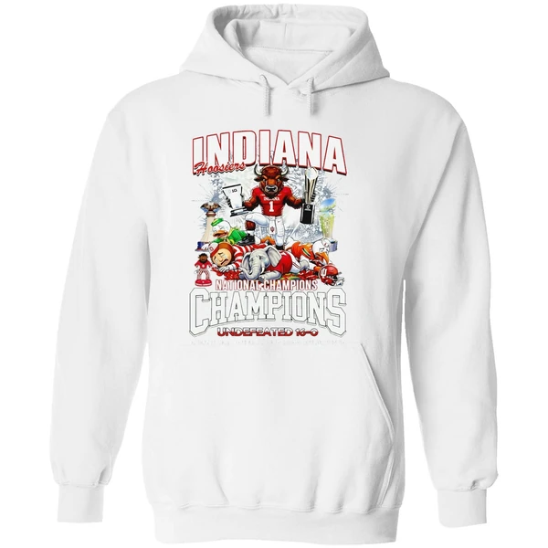 Indiana Hoosiers 2026 National Champions Undefeated 16 0 Hoodie - Image 8